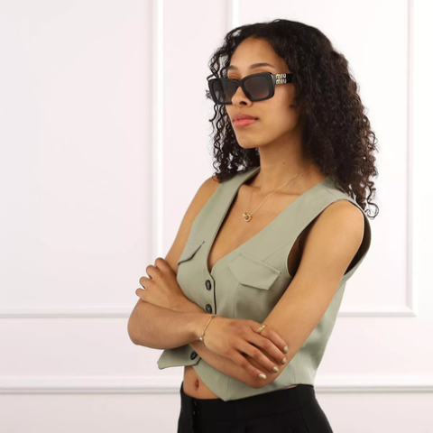 Miu Miu SMU 07Y 1AB 5D1 53-18 Kadın Güneş Gözlüğü