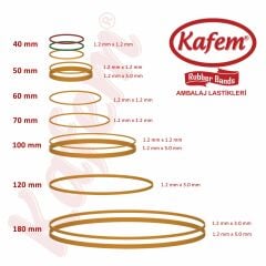 Kafem Ambalaj Lastiği 100 mm 5 Paket X 1000 Gram