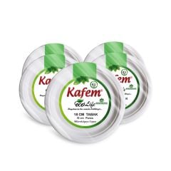 Kafem Ekolojik Karton Tabak 18 cm 25 li X 5 Paket