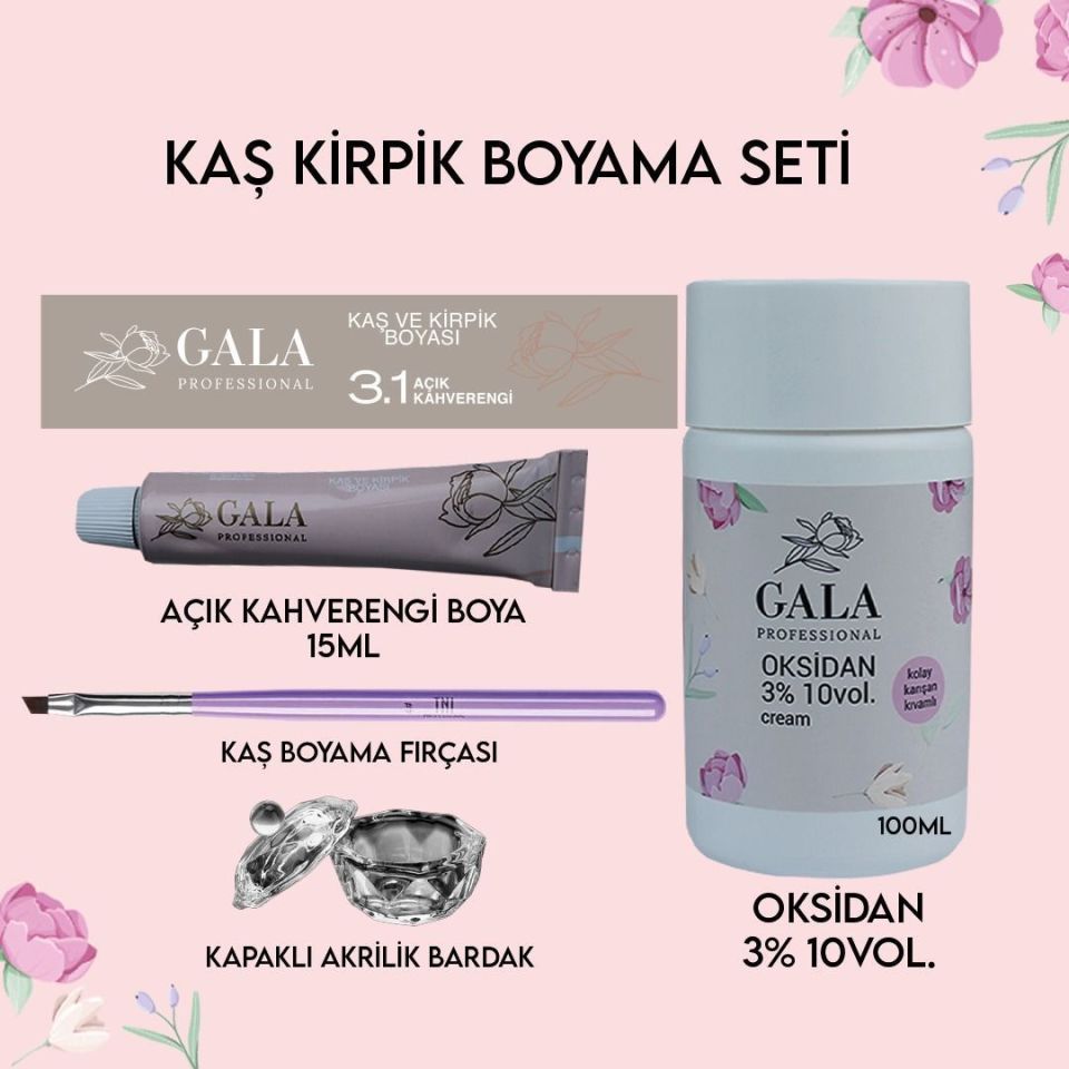 GALA KAŞ KİRPİK BOYAMA SETİ NO:3.1