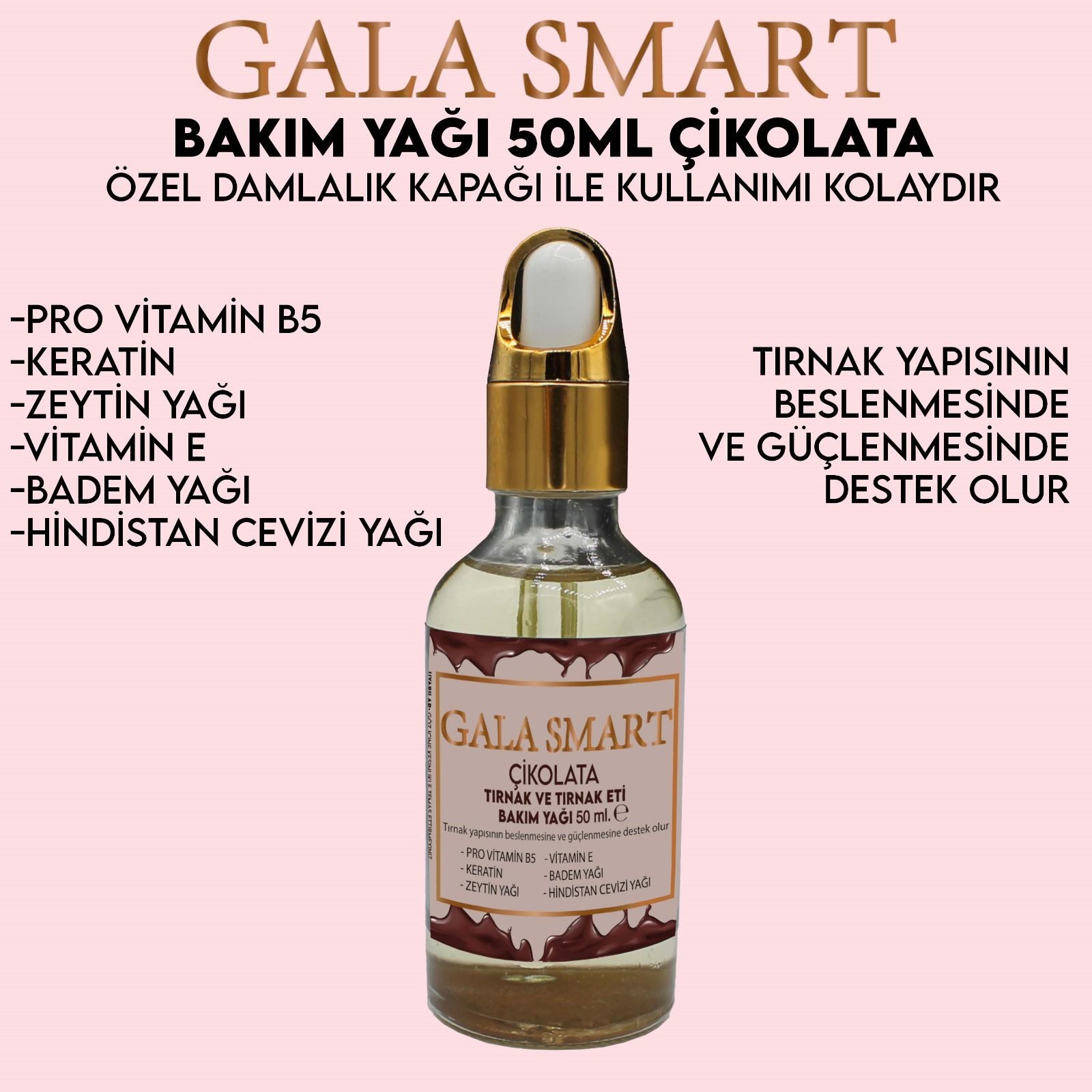 GALA TIRNAK BAKIM YAĞI 50 ML - ÇİKOLATA