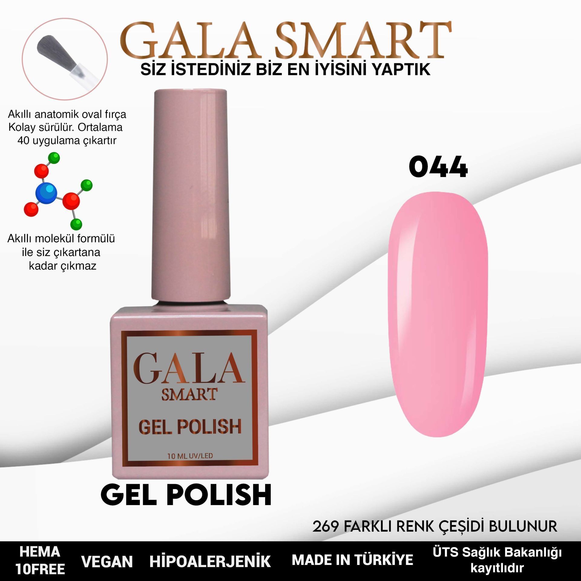 GALA SMART CLASSİC KALICI OJE 10 mle NO:044