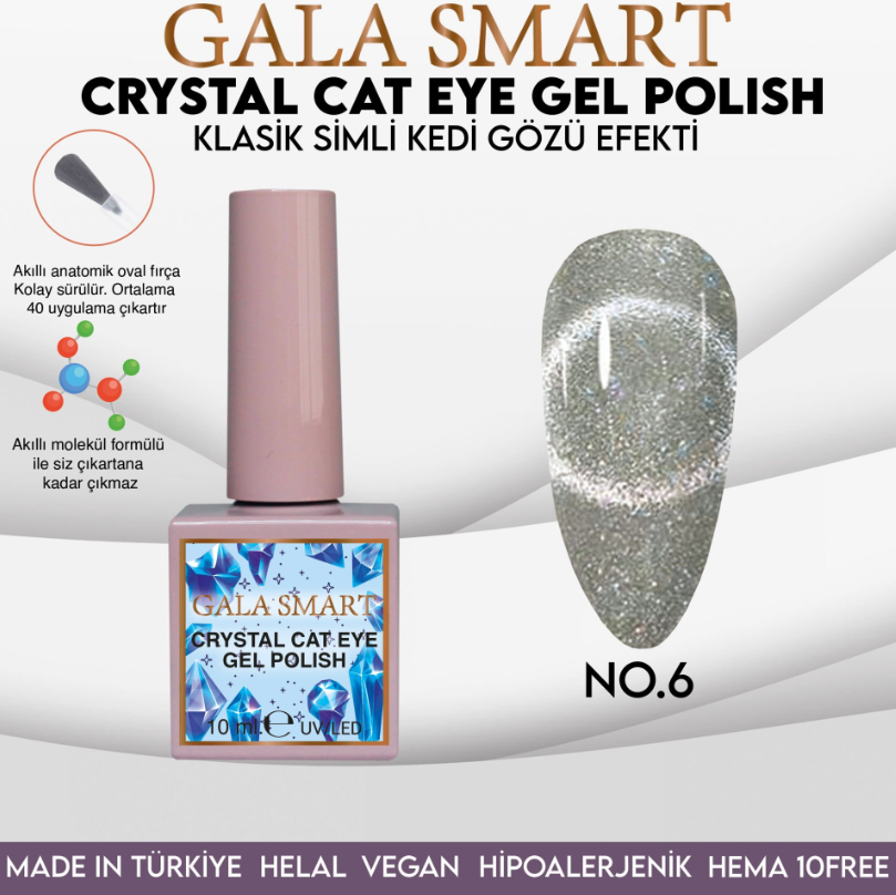 GALA SMART CRYSTAL CAT EYE KALICI OJE 10 ml CCE-6