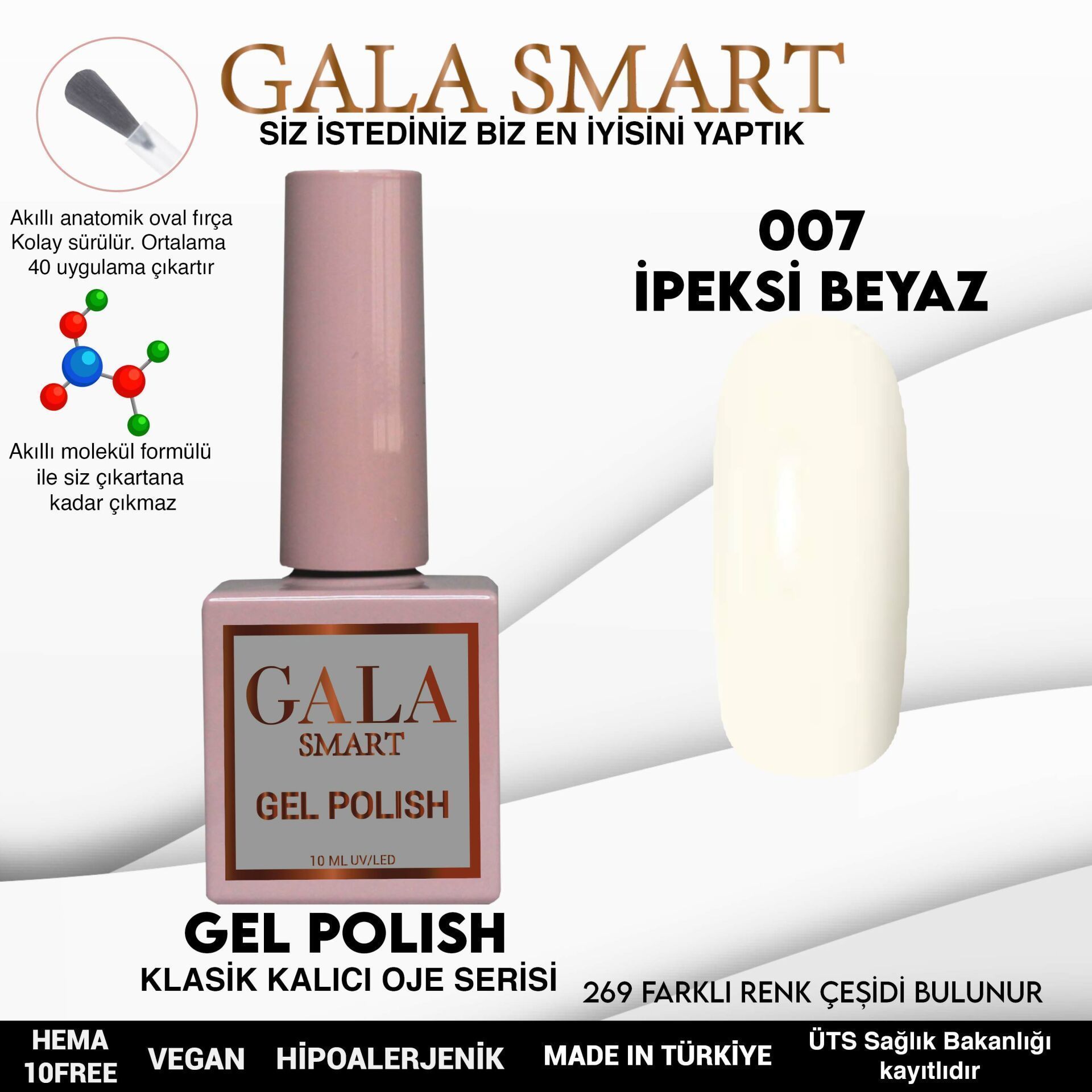 GALA SMART CLASSİC KALICI OJE 10 mle NO:007