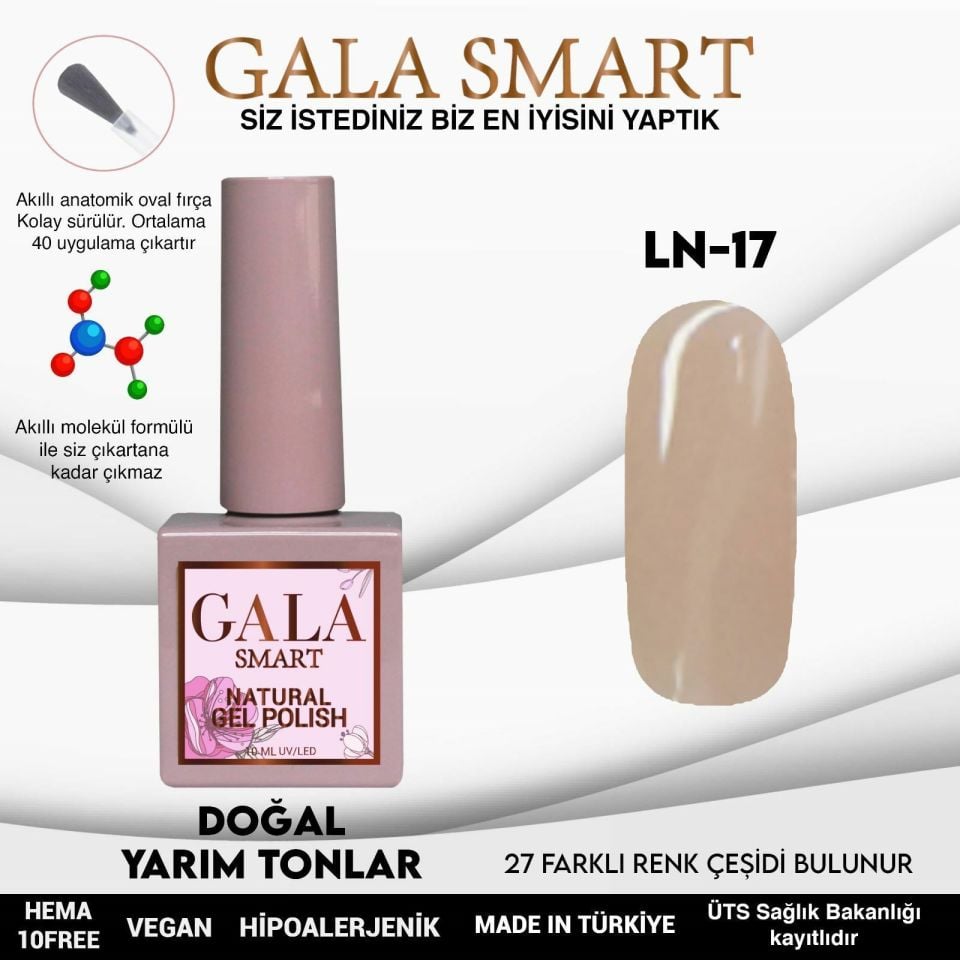 GALA SMART NATURAL KALICI OJE 10 mle LN17