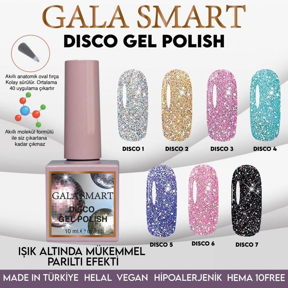 GALA SMART DİSCO KALICI OJE 10 ml NO:01