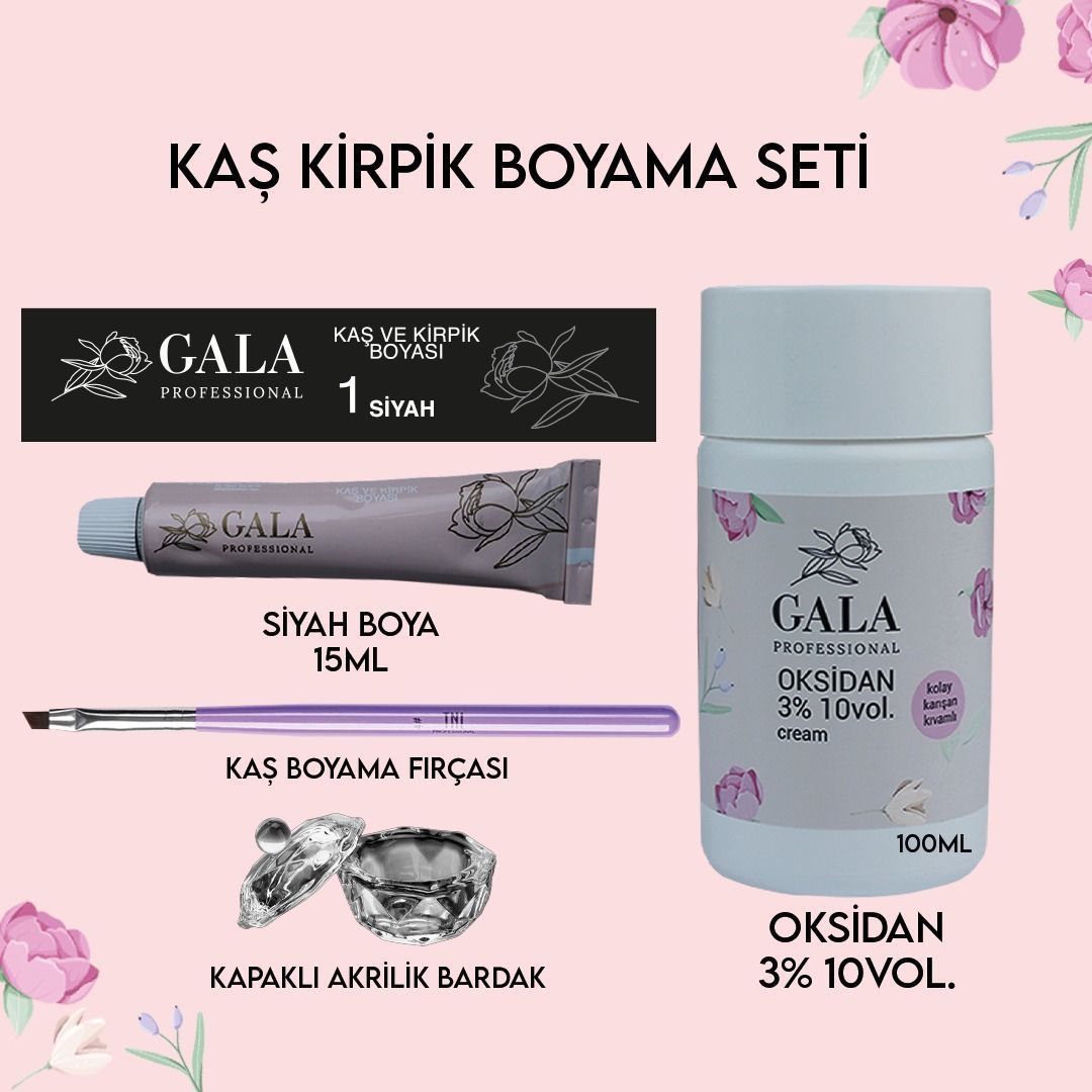 GALA KAŞ KİRPİK BOYAMA SETİ NO:1