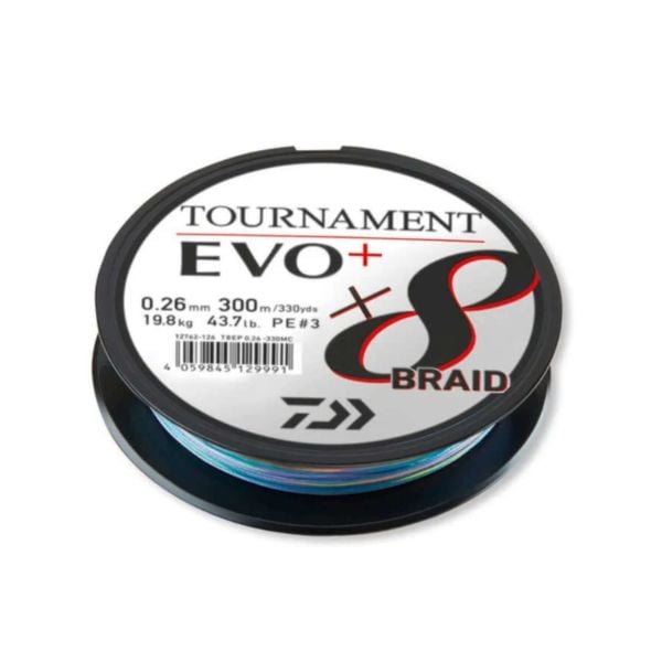 Daiwa Tournament EVO+ 8B 300 Mt. Multicolor İp Misina