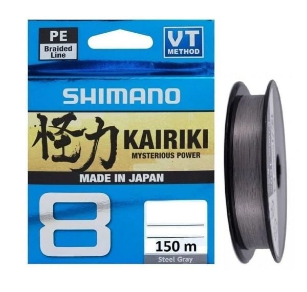 Shimano Kairiki 8X 150 M Steel Gray (Gri) Örgü İp Misina