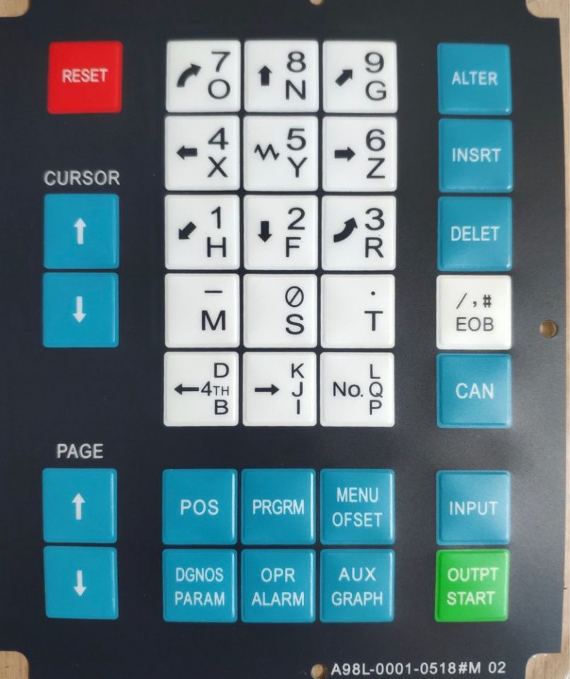 Fanuc İşleme Merkezi Tuş Memranı