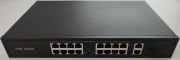 ODS ODS-16P2U1S-200 16 Port 10/100 Yönetilemez 2 Port Gb. 1 SFP Rack mount 16 PORT POE 200W Switch