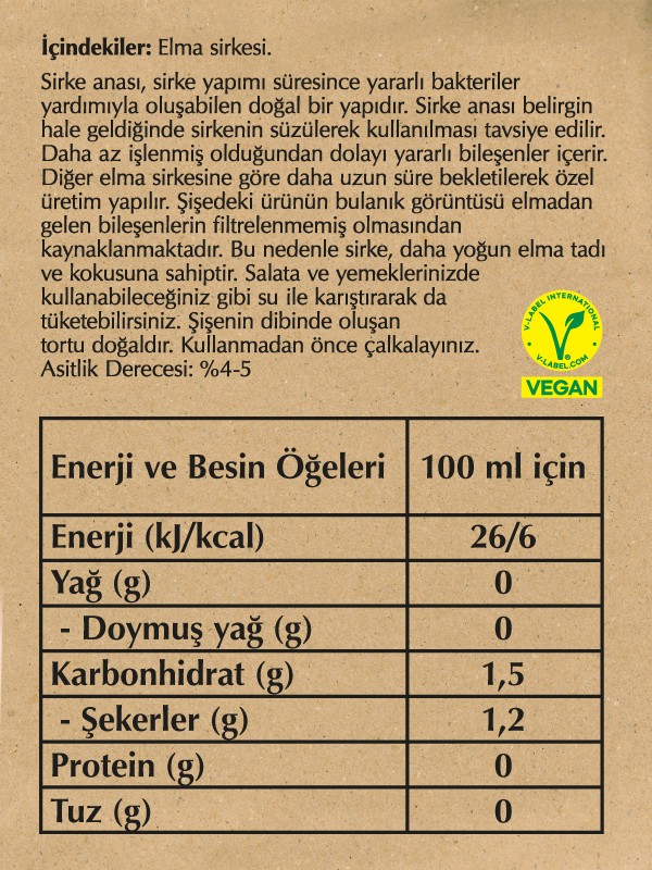 Fersan Detox Sirke Analı Elma Sirkesi 500 CC Cam