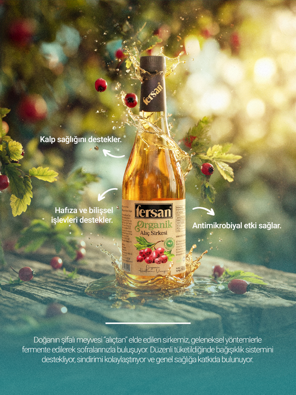 Fersan Organik Alıç Sirkesi 500 CC Cam
