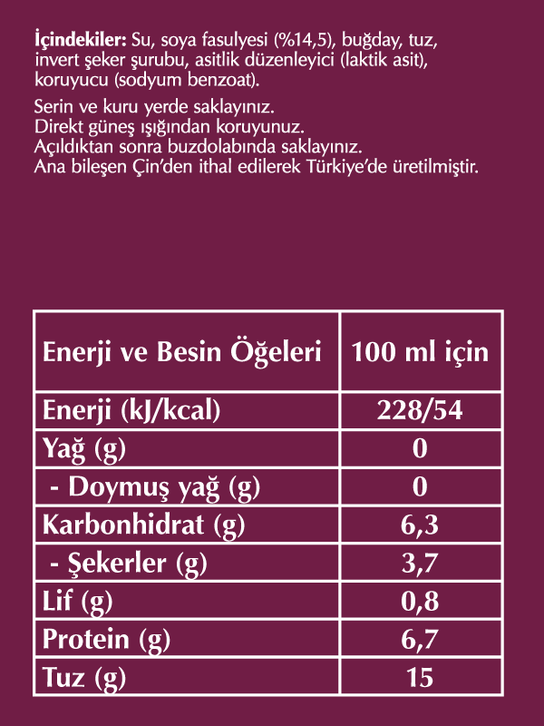 Fersan Soya Sosu 250 CC Cam
