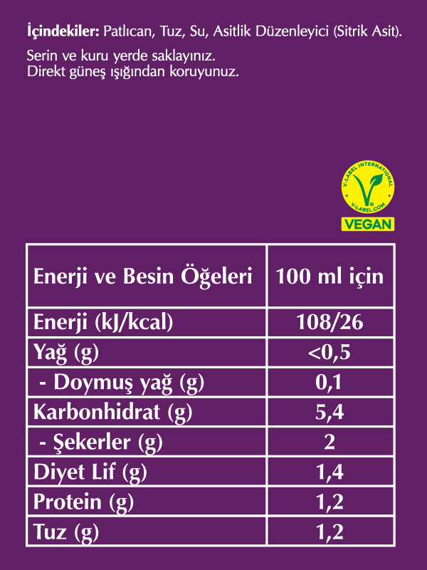 Fersan Köz Patlıcan 720 CC