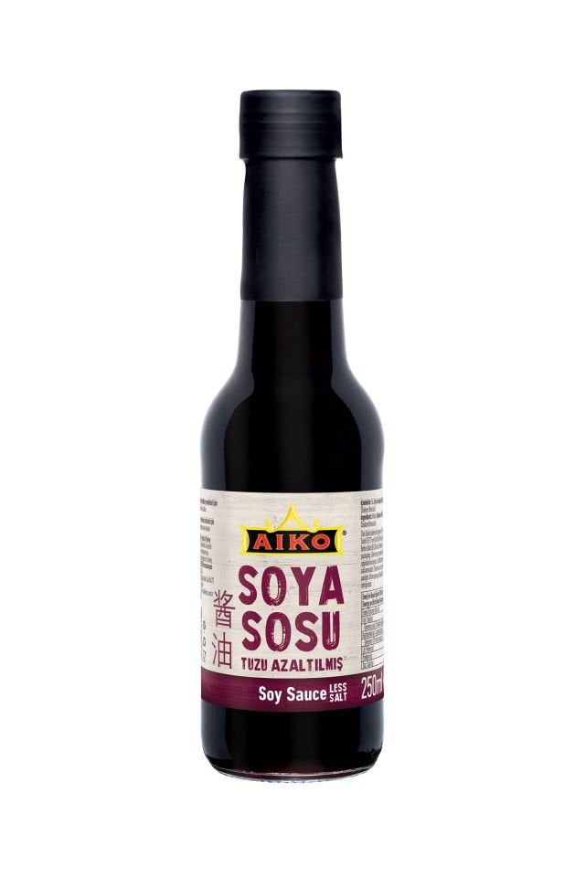 Aiko Tuzu Azaltılmış Soya Sosu 250 CC Cam