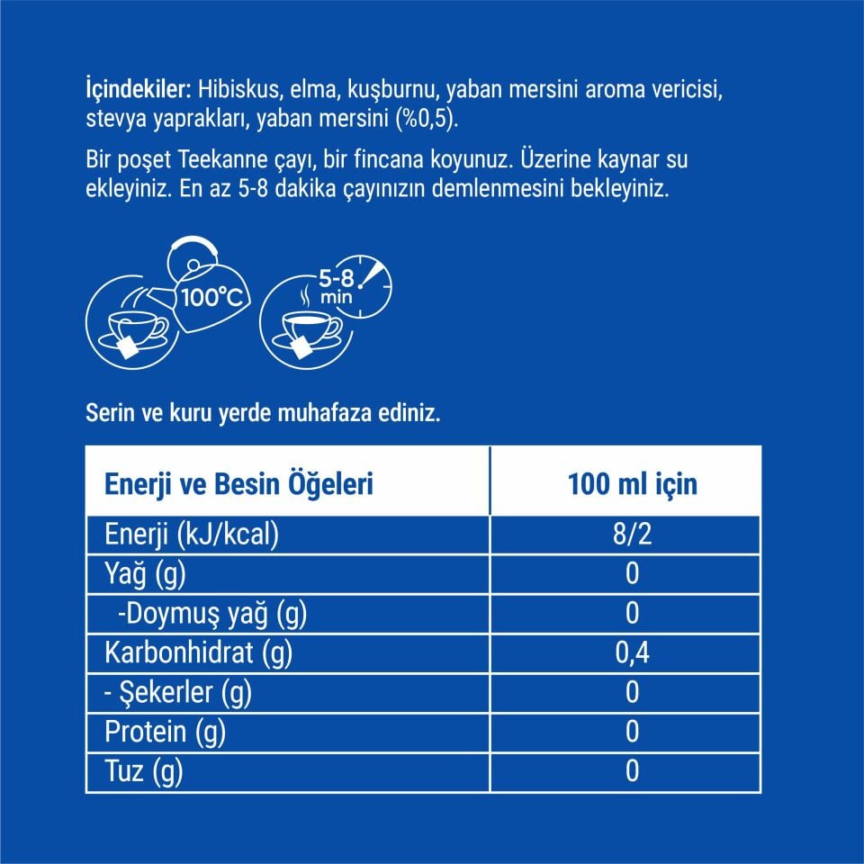 TEEKANNE YABAN MERSINI KARISIK MEYVE ÇAYI - 40 G X3 ADET