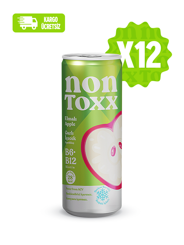 Nontoxx Elmalı Gazlı İçecek 250 ML