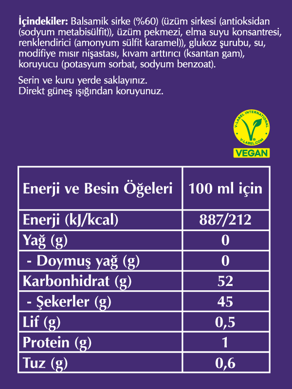 Fersan Balsamik Glaze Sos 300 Gr Pet