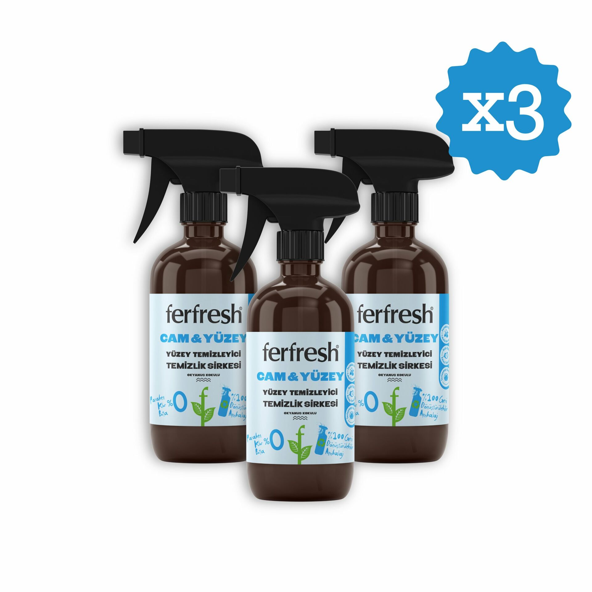 Ferfresh Cam & Yüzey Temizleyici Temizlik Sirkesi 450 ML