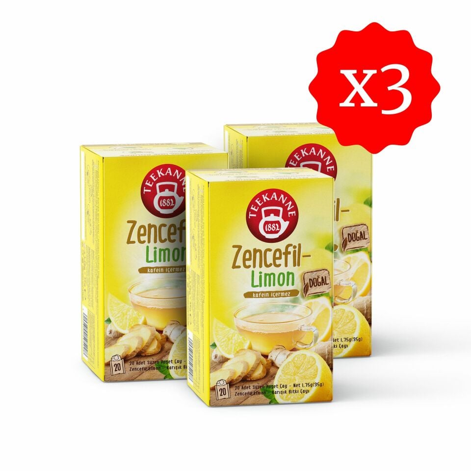 Teekanne Zencefil Limon Karışık Meyve Çayı x 3 ADET