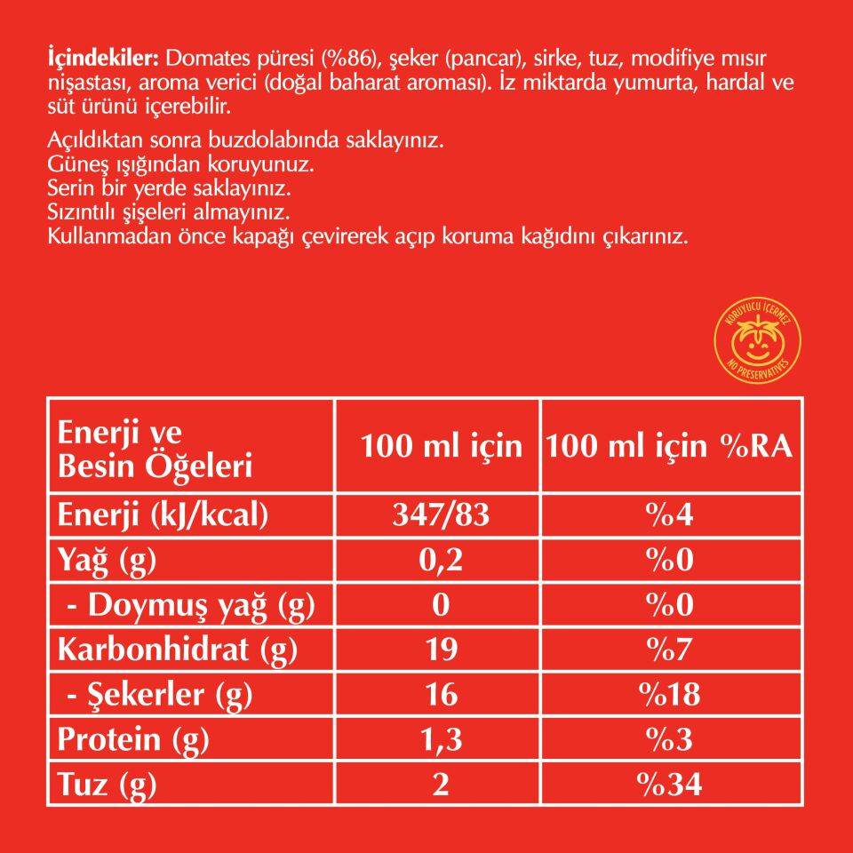 410 ML KETÇAP-DEVELEY