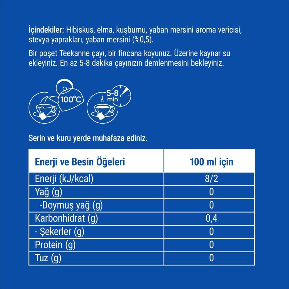 Teekanne Yaban Mersini Karışık Bitki Çayı
