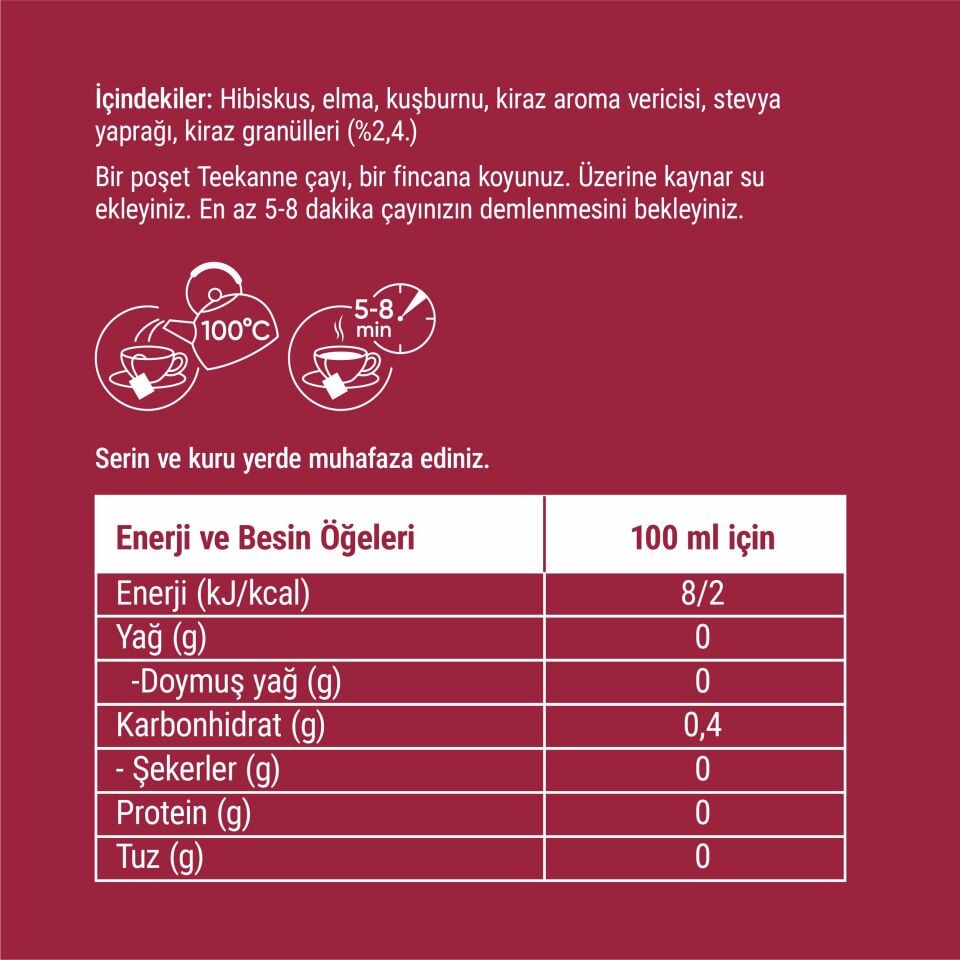 Teekanne Kiraz Karışık Meyve Çayı