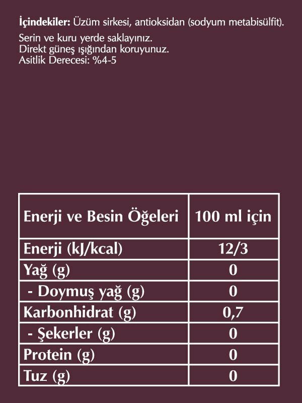 Fersan Üzüm Sirkesi 500 ML Pet