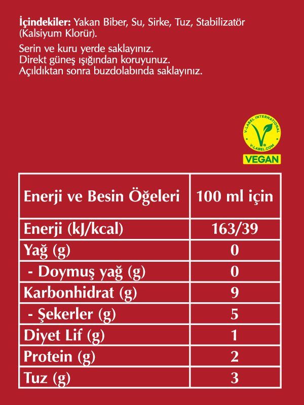 Fersan Yakan Biber Turşusu 370 CC