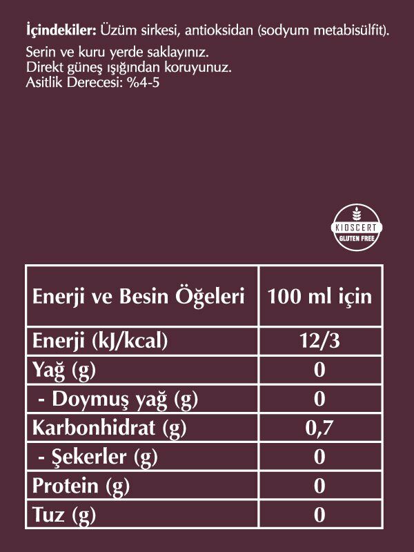 Fersan Üzüm Sirkesi 2 Lt Pet
