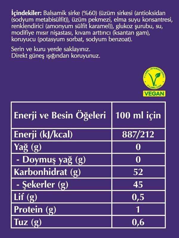 Fersan Balsamik Glaze Sos 300 Gr Pet