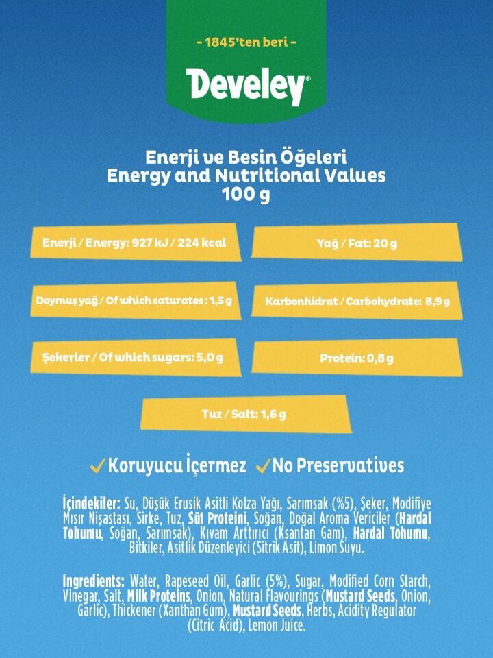 410 GR SARIMSAKLI SOS-DEVELEY x 3 Adet