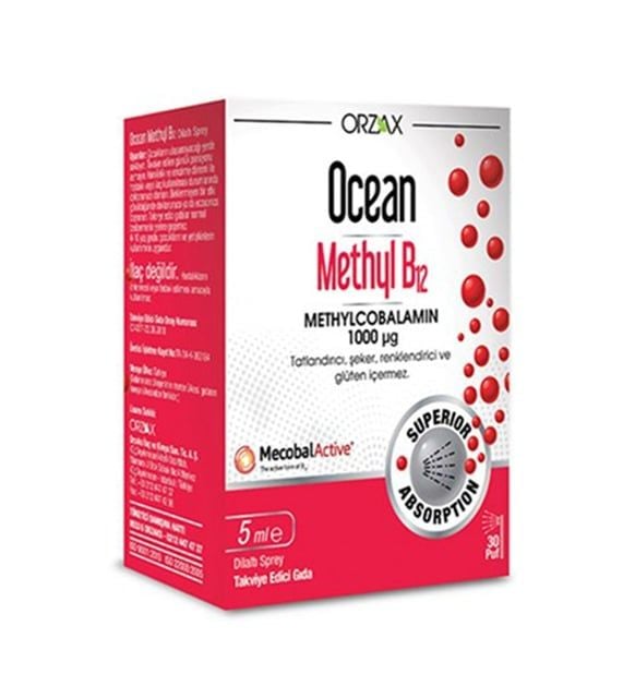 Ocean Methyl B12 Sprey 500 mcg 5 ml - (SKT: 08/2025)