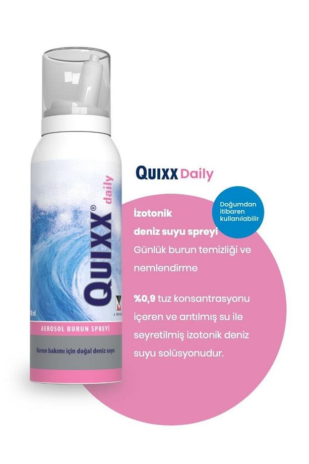 Quixx Daily Aerosol Burun Spreyi 100 ml - (SKT: 12/2025)