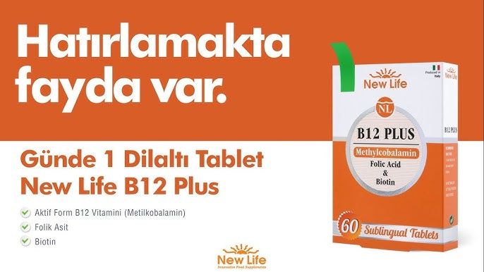 NEW LIFE B12 PLUS METHYLCOBALAMIN 60 TABLETS - 12/2026