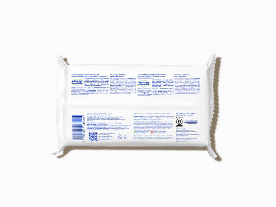 Mustela Kompost Islak Mendil Parfümsüz 60 Adet - (SKT: 05/2027)