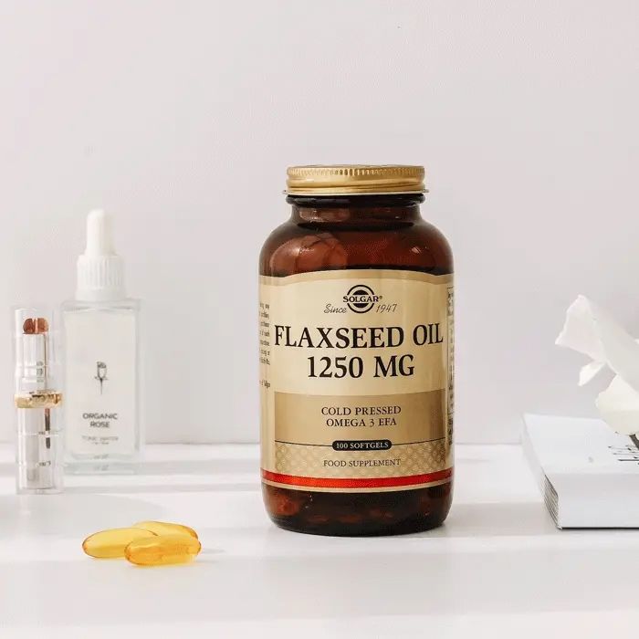 Solgar Flaxseed Oil 1250MG 100 Kapsül - (SKT: 11/2026)