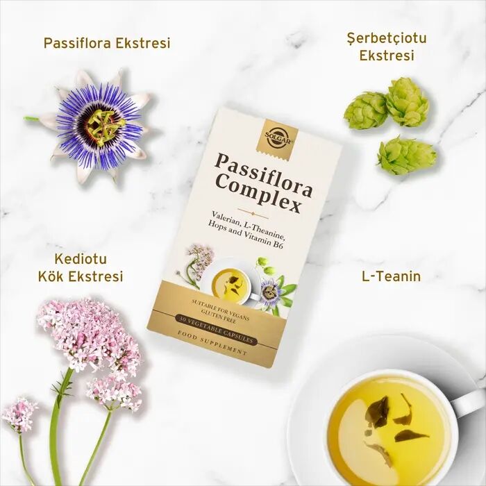 Solgar Passiflora Complex 30 Kapsül - (SKT: 02/2026)