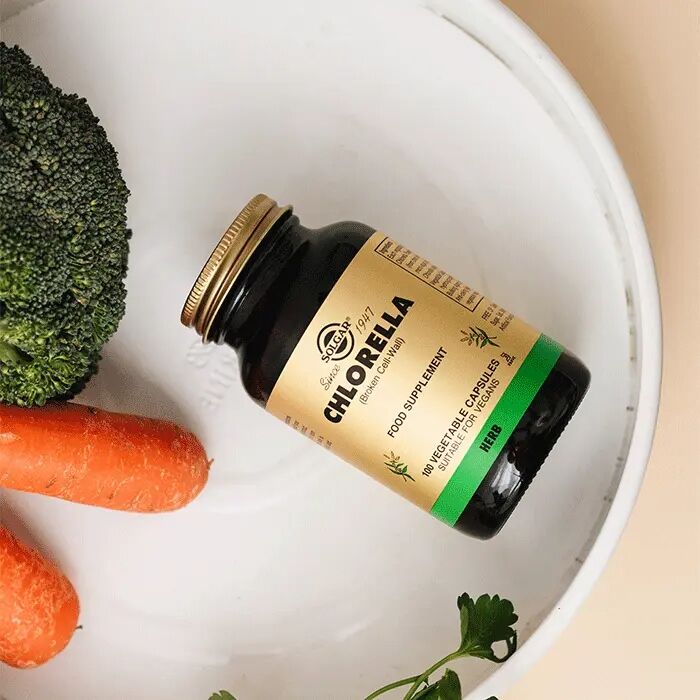 Solgar Chlorella 100 Kapsül - (SKT: 07/2026)