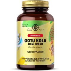 SOLGAR GOTU KOLA AERIAL EXTRACT 100 CAPSULES - 04/2027