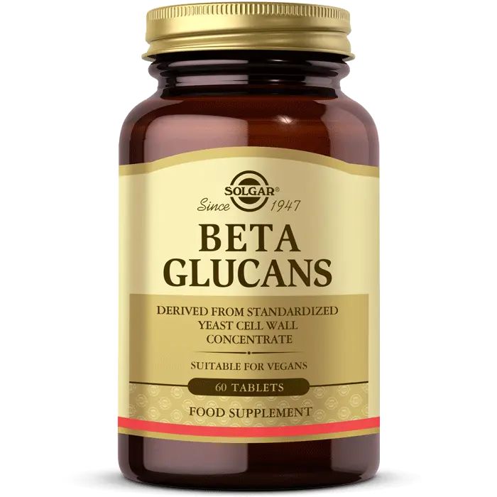 SOLGAR BETA GLUCANS 60 TABLETS - 10/2026