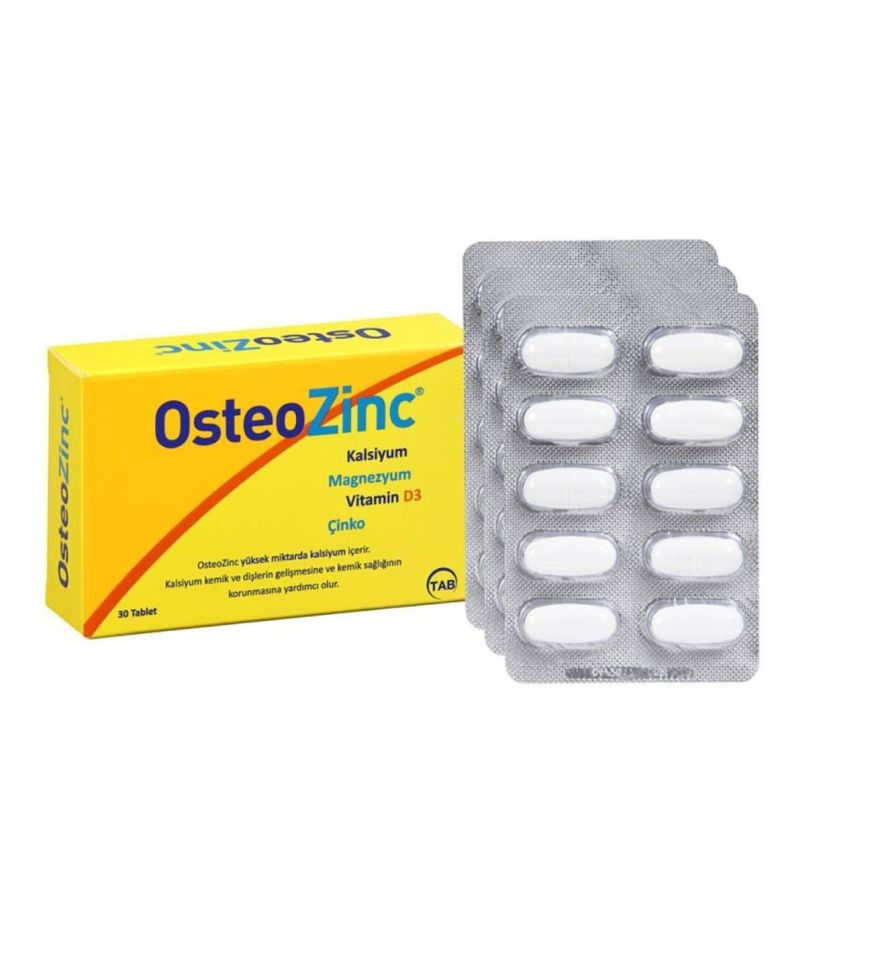 Osteozinc 30 Tablet - (SKT: 09/2027)