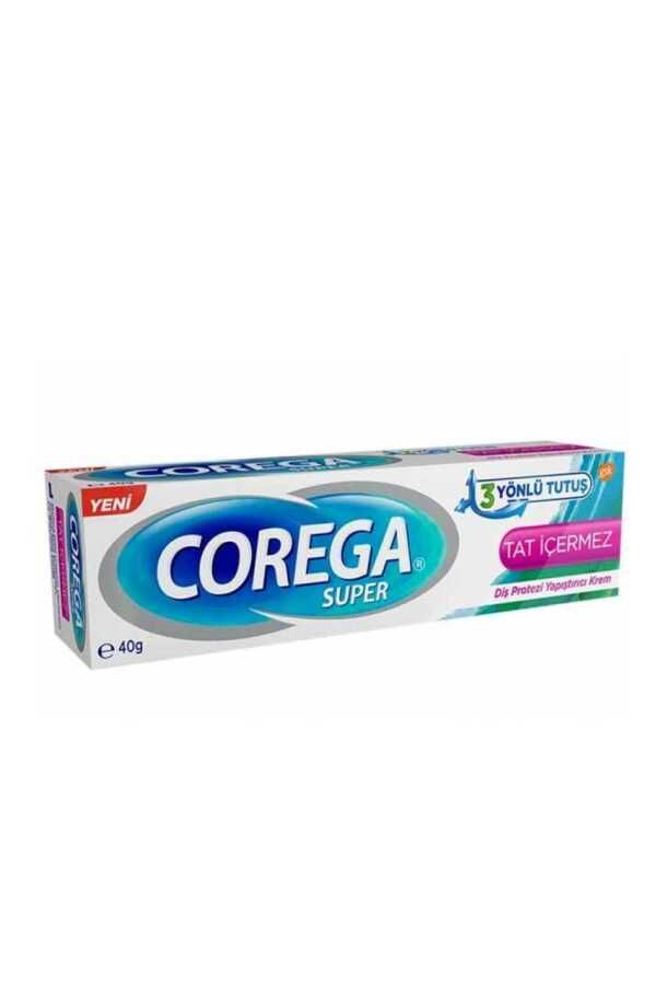 Corega Gün Boyu Güçlü Tutuş Diş Protez Yapıştırıcı Tat İçermez Krem 40 gr - (SKT: 09/2026)
