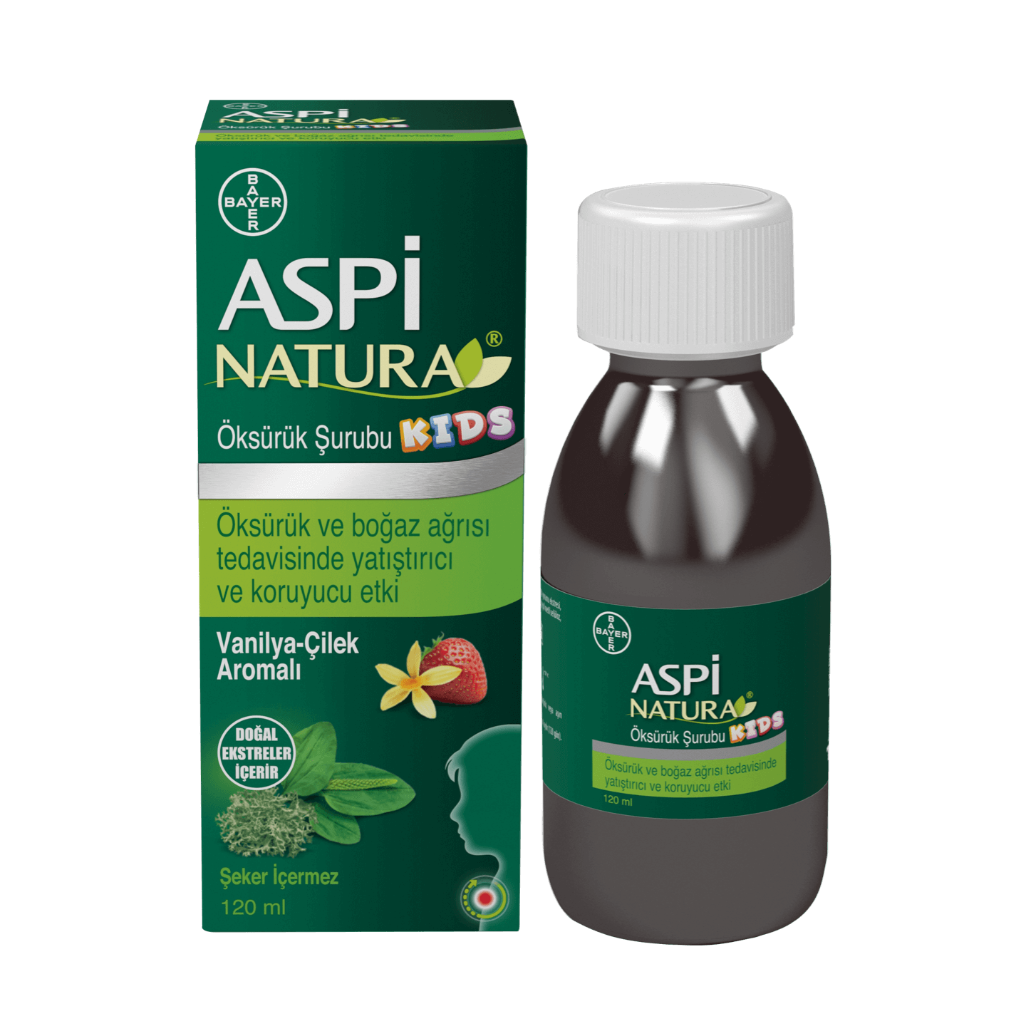 Aspi Natura Kids Öksürük Şurubu 120ML - (SKT: 11/2026)