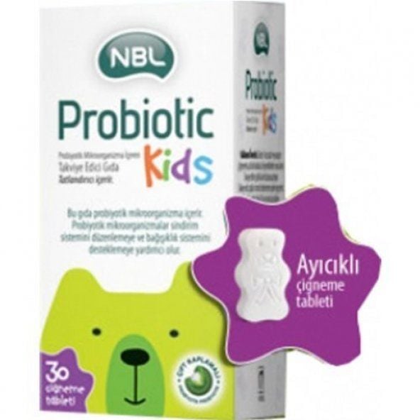 NBL Probiotic Kids 30 Çiğneme Tableti - (SKT: 11/2025)