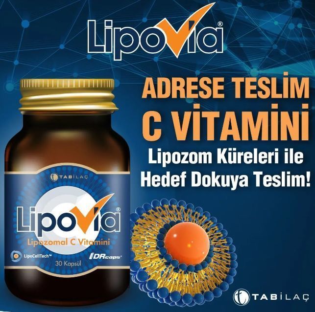Lipovia Lipozomal Vitamin C 30 Kapsül - (SKT: 03/2025)
