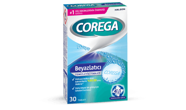 Corega Whitening Cleanser 30 таблетки - (SKT: 03/2027)