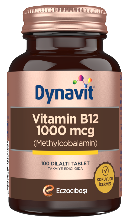 Dynavit Vitamin B12 1000 mcg 100 Tablet - (SKT: 05/2025)
