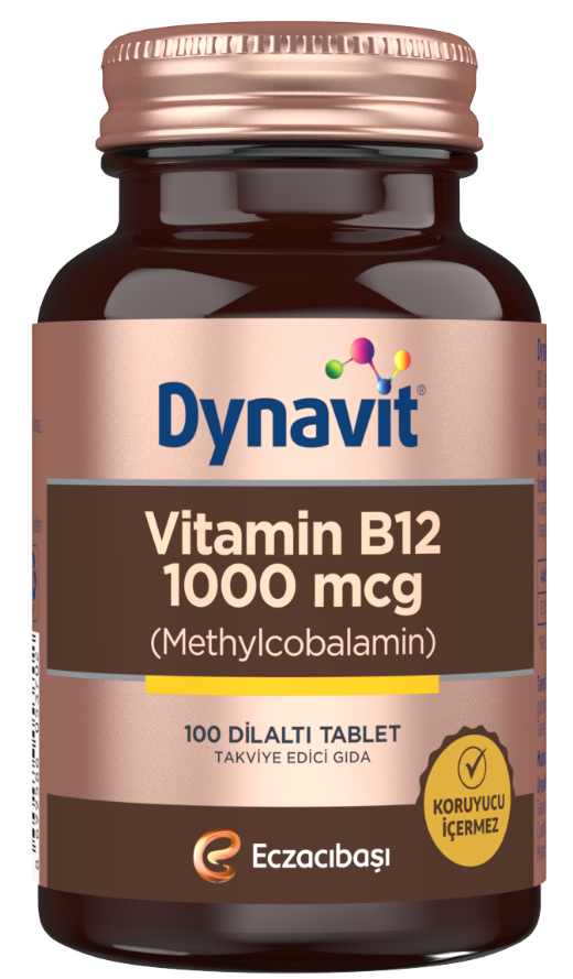 Dynavit Vitamin B12 1000 mcg 100 Tablet - (SKT: 05/2025)